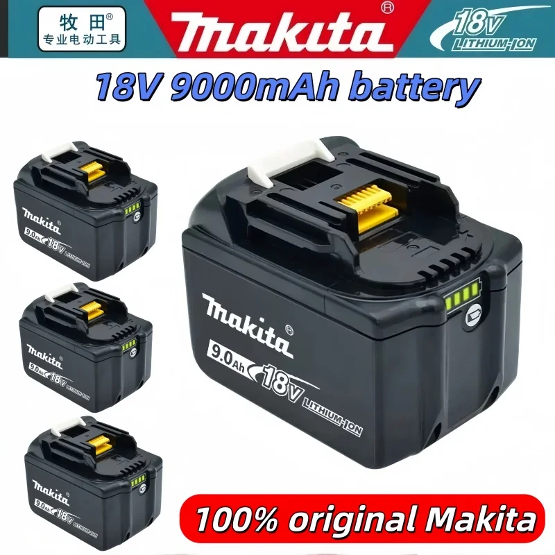 

100%Makita 18V 9Ah Battery.For BL1860 BL1850B BL1850 BL1840 BL1830 Screwdriver Battery Charger Replacement Power Tool Batteries.