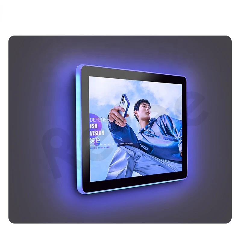 

Wall Mount Android POE Tablet 10 13.3 15.6 21.5 Inch Meeting Room Booking System Display With Surrounding LED Light