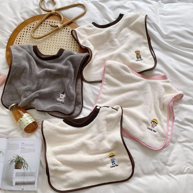 J15U مريلة أطفال مقاومة للمياه لنانو زلق بدون أكمام مريلة تغذية ملابس تجشؤ منشفة منشفة لعاب الأطفال للأولاد حديثي الولادة #1