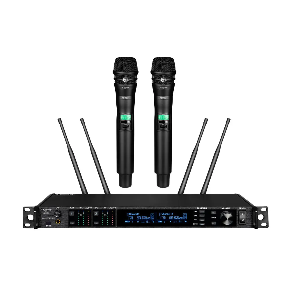 Professional Studio Microphone AD4D UHF Wireless Microphone 4 Channel Microphone Wireless