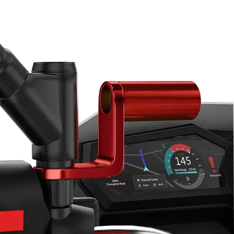 العالمي مرآة الرؤية الخلفية جبل موسع قوس للدراجات النارية سكوتر ATV الدراجة دعم حامل هاتف الخليوي المحمول الأضواء