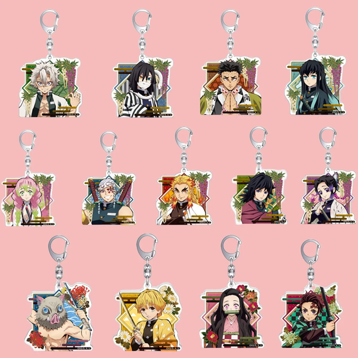 Anime Acrylic Keychain- Cute y2k Cartoon Character Pendant, Suitable for Bags and Keys,cosplay gifts Perfect Gift for Fans