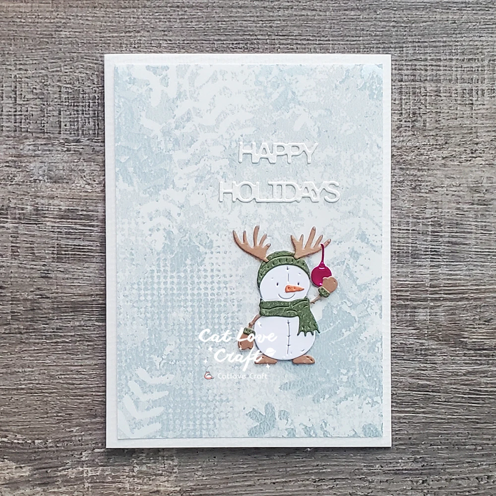 Catlove Niedliche Weihnachtstiere Metall-Stanzformen Scrapbooking-Schablone Stanzwerkzeug für Kartenherstellung DIY-Handwerk Prägung Neue Stanzformen – Detail 34