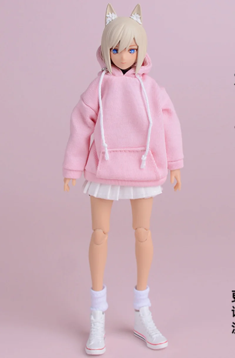 1/12 Scale Soldier Hooded Sports Hoodie Model for 6'' Romankey Gynoid