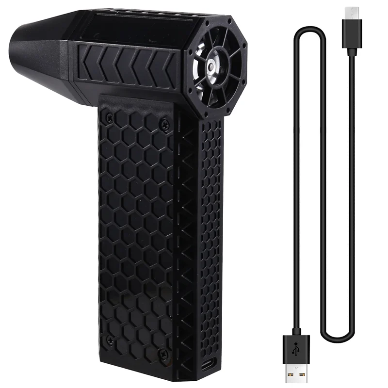 

N08R Air Blower 130000RPM Turbo Fan 3 Speed Adjustable Jet Wind Speed 52M/S Portable BBQ Powerful Keyboard Cleaning