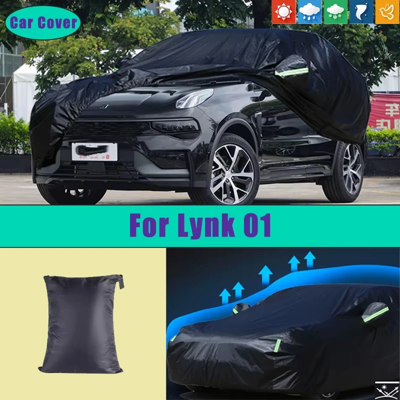

Car Full Outer Covers Outdoor Waterproof Dustproof Sun Rain Snow Protection Exterior Car Accessories For Lynk 01