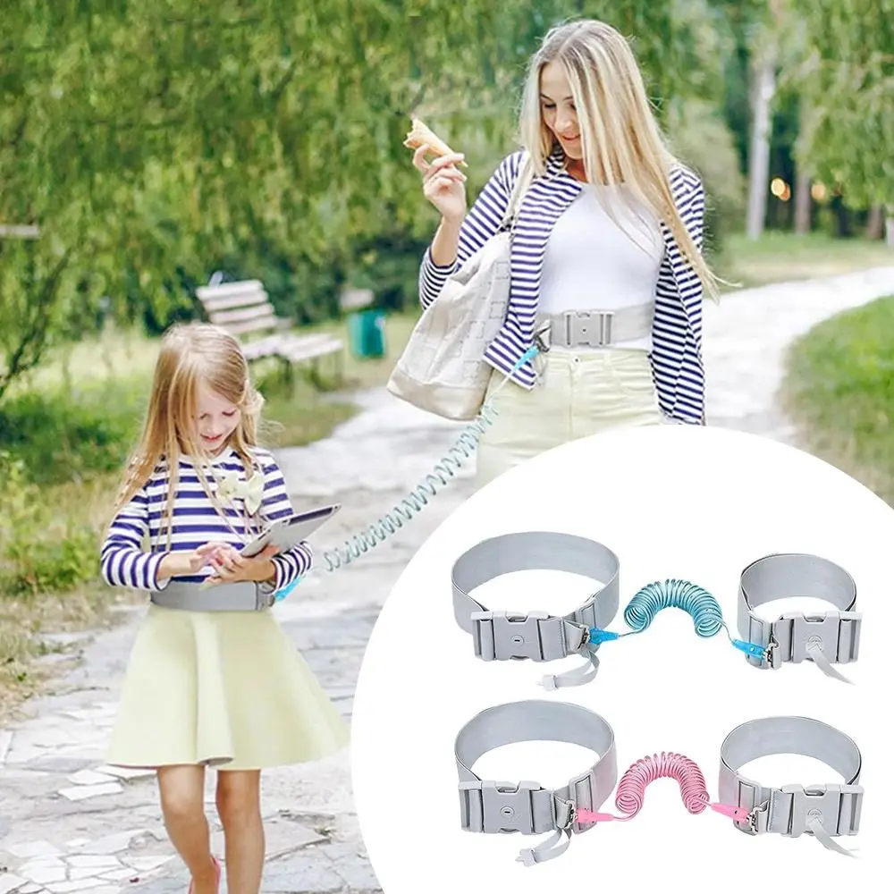 Secure Adjustable Leash Hands Free Unisex Safety Anti Lost Waist Belt Walking Wristband Public Places