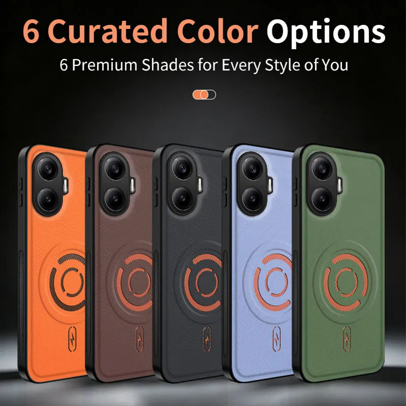 Business ShockProof Fabric Texture Magnetic Case For Xiaomi Poco F7 Ultra Pro Poco F6 Pro For Magsafe Back Cover Capa Coque - view 6