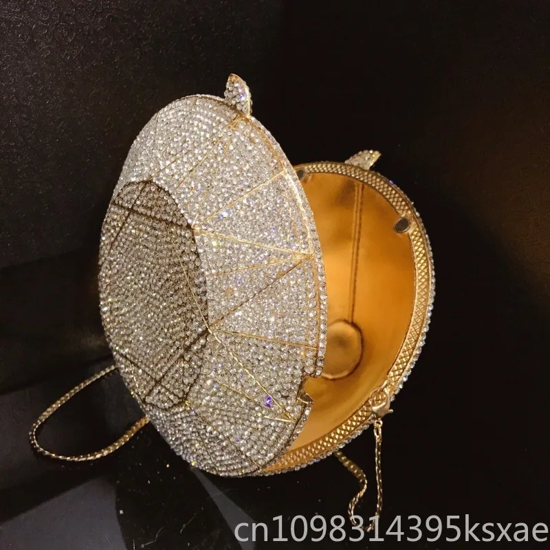 Sparkly Crystal Clutch Bag Handbag Diamond Shape Rhinestone Evening Party Wedding Purse for Women Luxury