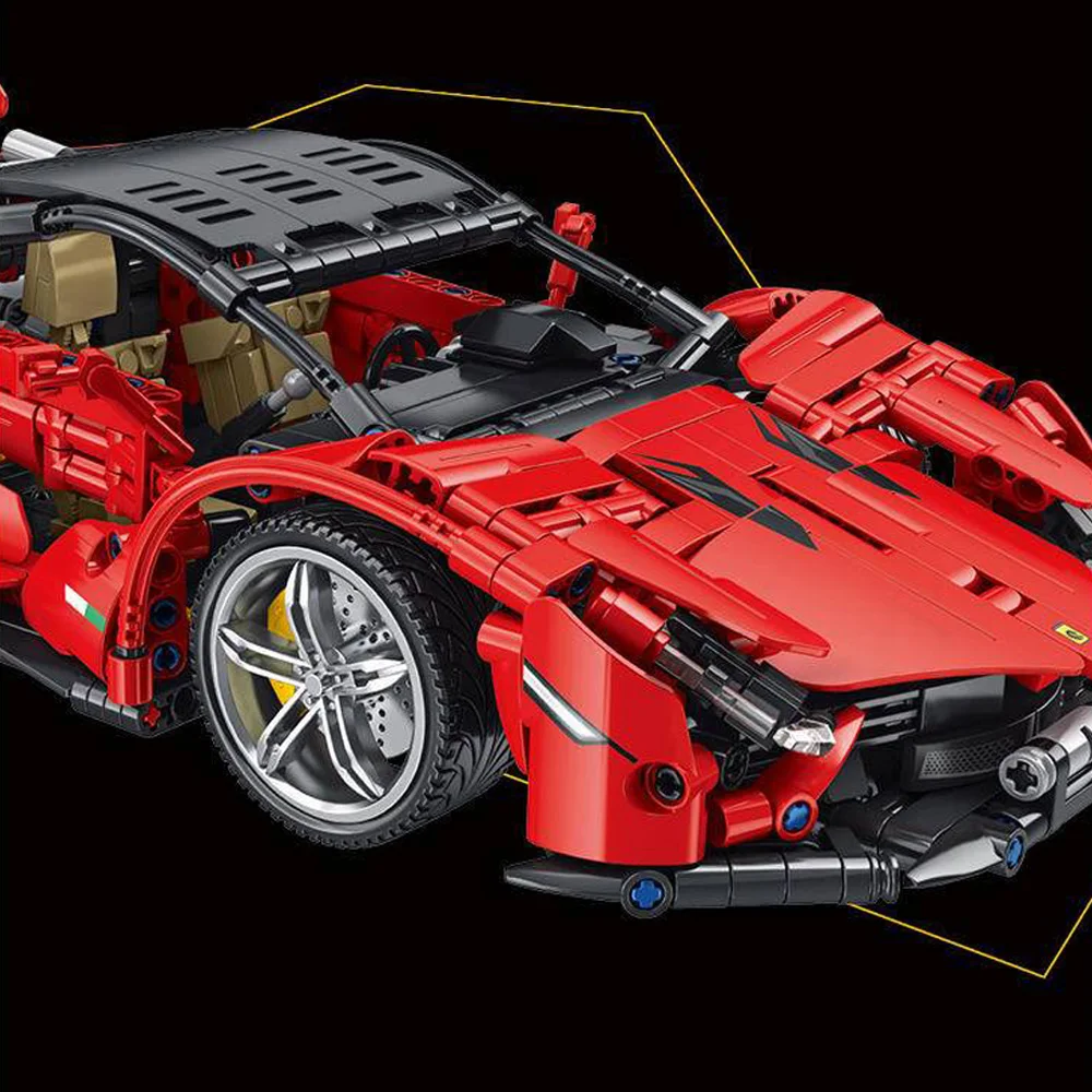 مقياس 1:14 سباق المركبات التقنية بنة إيطاليا الحصان ستالون سوبر سبورت سيارة نموذج السوبر لعب الطوب للهدايا