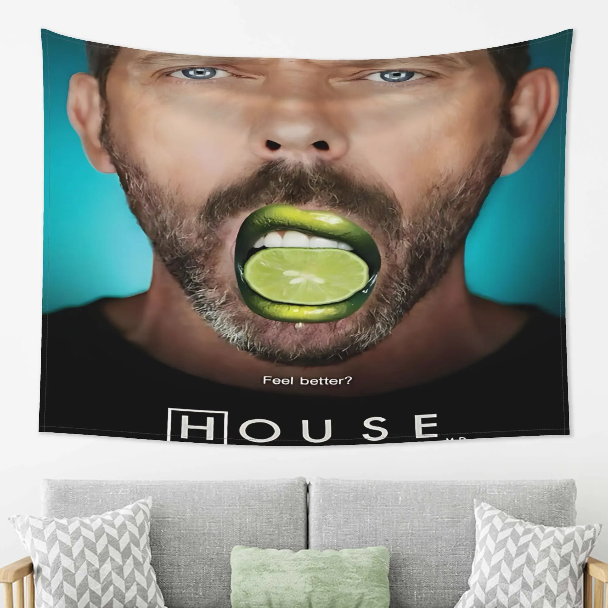 Creative Meme Dr. Freak House M.D. Tapestry Party Decor Wall Hanging For Bedroom Home Party room accessories  Best Gift Choice