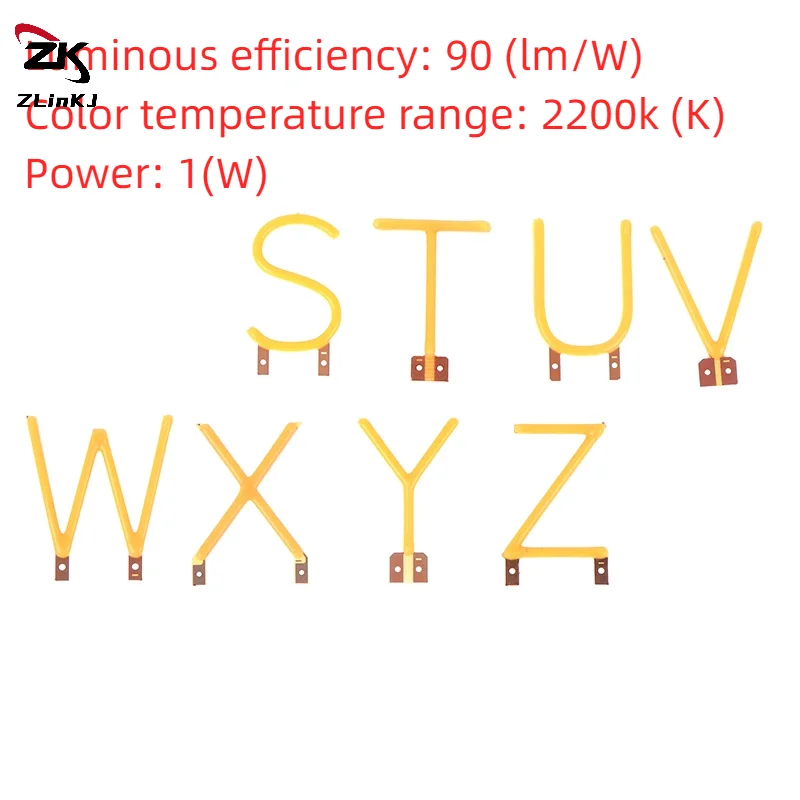 1 قطعة خيوط الحروف الإنجليزية COB LED خيوط DC3V شمعة اديسون الثنائيات الصفراء حفلة DIY بها بنفسك الديكور إكسسوارات مضيئة #3