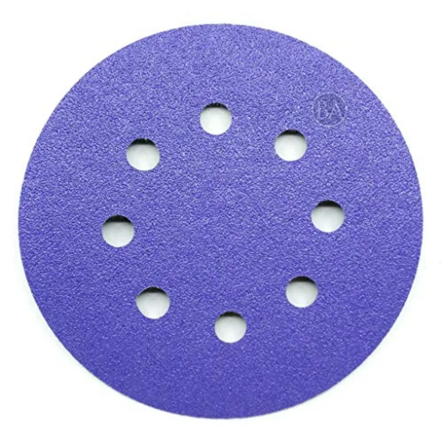 

5 Inch Sanding Discs Hook and Loop Ceramic 8 Holes Adhesive Sandpaper for Surface Blending Automotive - Orbital Sander Sandpape