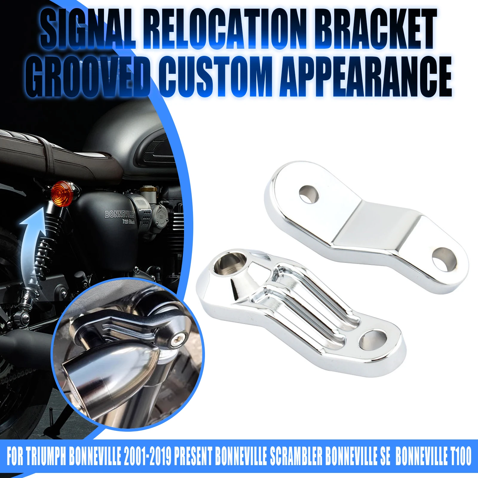 For Honda CB150 R 18 For Triumph Bonneville T100 Thruxton 1200 Aluminum Alloy Motorcycle Turn Signal Bracket Rear Mount Holder