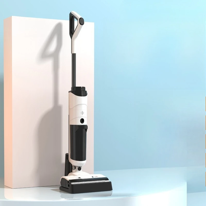 Washing machine suction and towing integrated robot three-in-one household electric mop