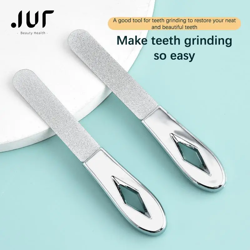 

Stainless Steel Teeth File Tooth Grinding Tools Wisdom Tooth Sandpaper Stick Dental Correction Tools Tooth Alignment Silvery