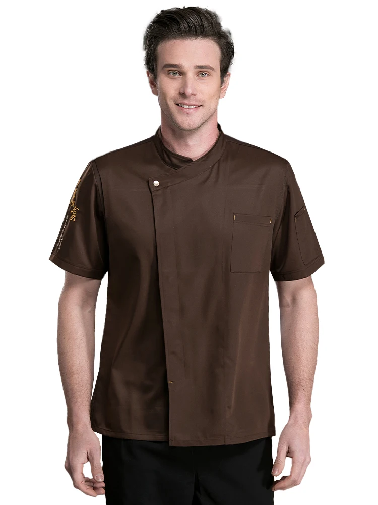 

Cook's Clothes for Men Kitchen Restaurant Cook Shirt Food Service Chef Uniform Bakery Cafe Waiter Working Clothes