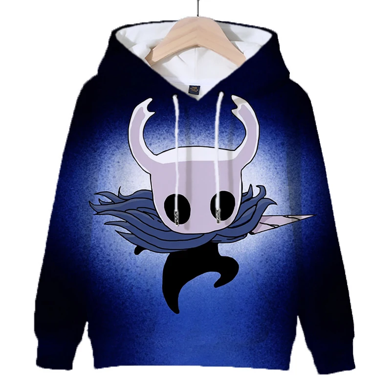 Felpa con cappuccio con stampa cavaliere vuoto bambini Pullover a maniche lunghe top ragazzi ragazze vestiti divertenti dei cartoni animati autunno inverno felpa con cappuccio Anime