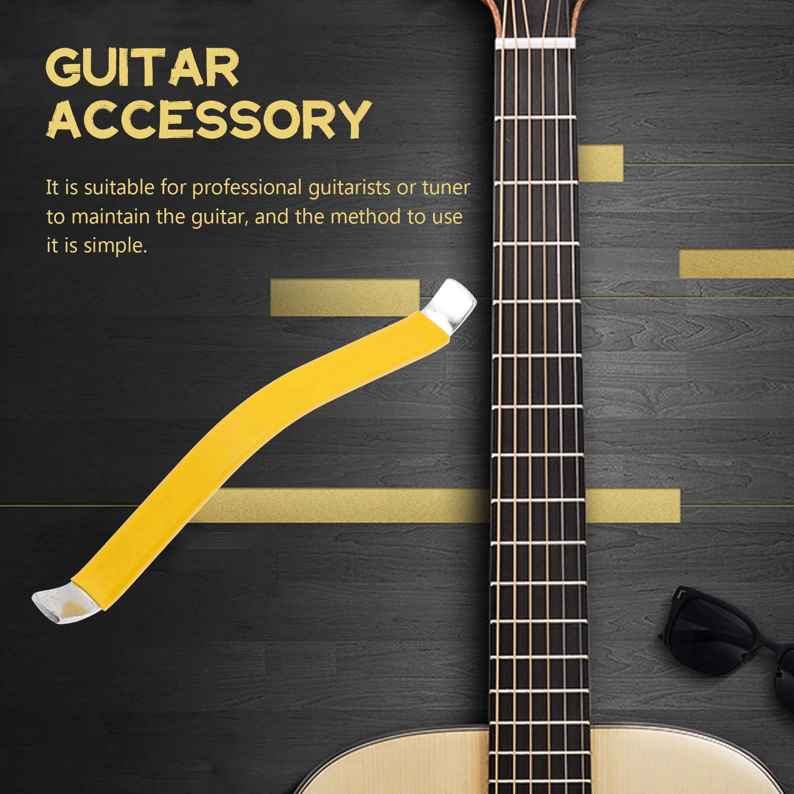 

2 Pcs Guitar String Spreader Durable Acoustic Electric Bass Fretboard Cleaning Tool Luthier Accessory Strings Iron
