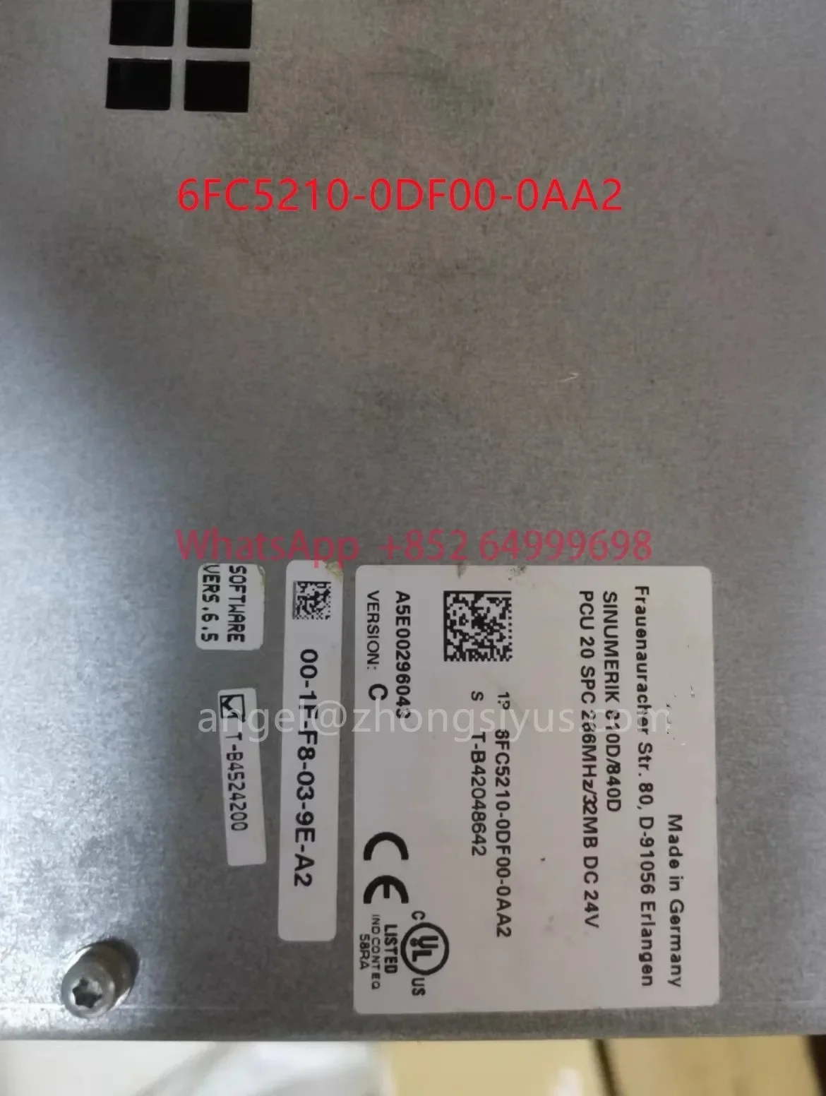 

6FC5210-0DF00-0AA2 SINUMERIK 810D 840D tested ok PCU20 6FC5210 0DF00 0AA2