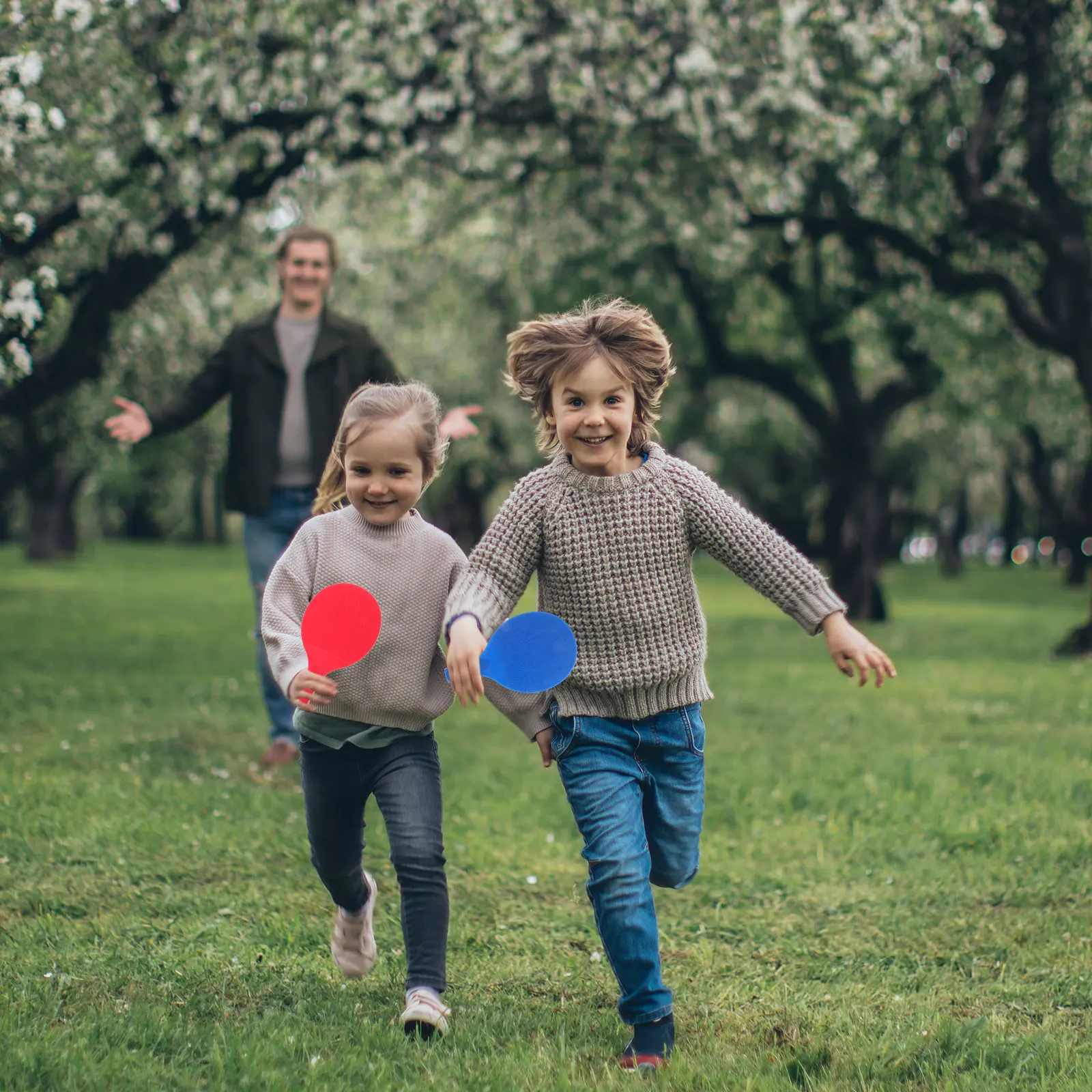 

1 Set Table Tennis Racket Lightweight Durable Paddle For Outdoor Indoor Training Kids Beginners Non-Skid Ball Kit Sturdy Plastic