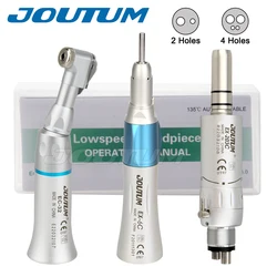 Dental Low Speed Handpiece Kits 203C 2/4 Hole Air Motor Contra Angle Straight Handpiece Dentists Equipment Tools