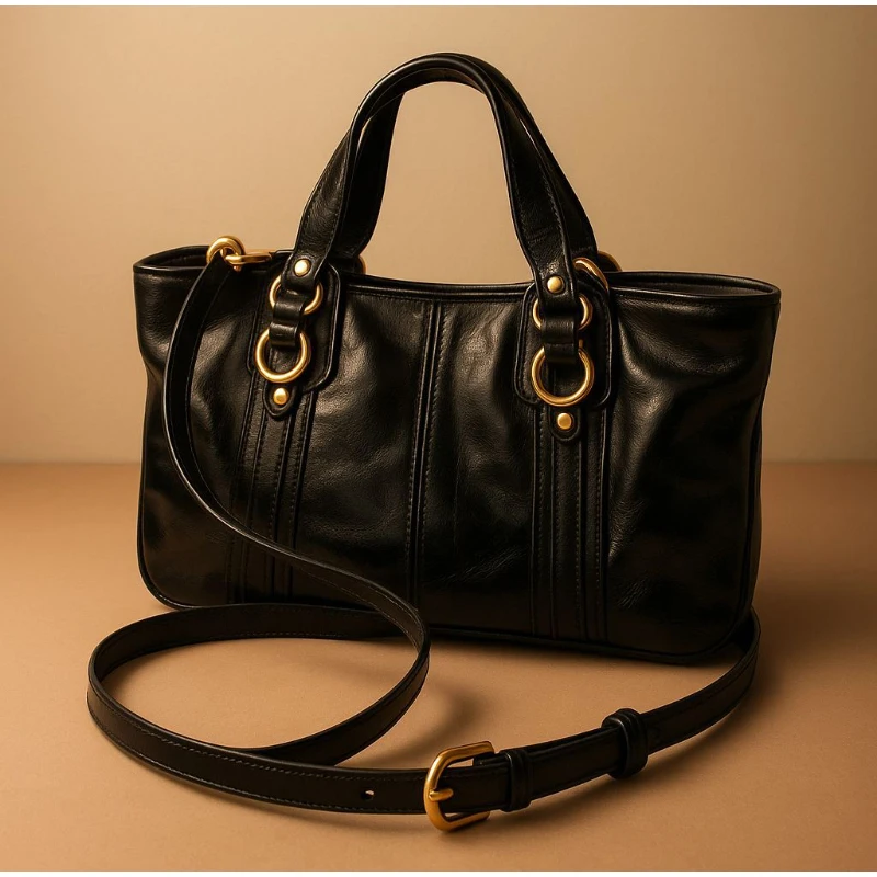 

Brand High-end Women's Handbag Luxury Large Capacity Tote Bag Casual Simple Commuter Shoulder Bag New Versatile Crossbody Bag