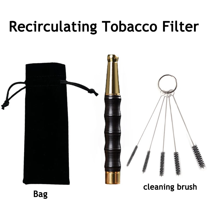 

Solid Wood Bamboo Joints Smoke Mouthpiece dual use Microfilter Tobacco Filter Reducing Tar Recyclable Cigarette Holder Men Gift