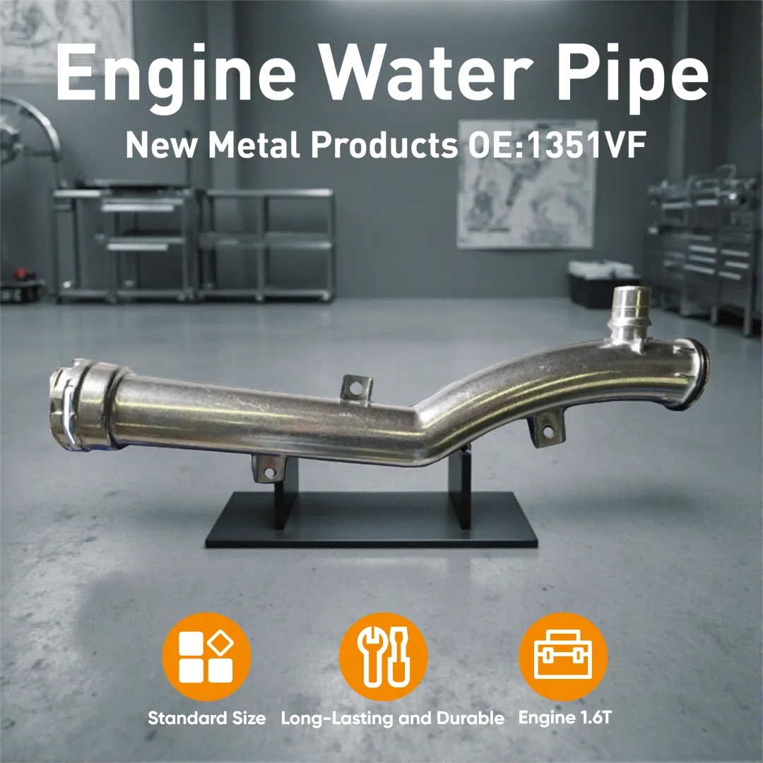 EP6C Engine Cooling Water Pipe 1351VF 1351NE Automotive New Parts Metal Compatible for Peugeot 207 308 Citroen BERLINGO Box Body