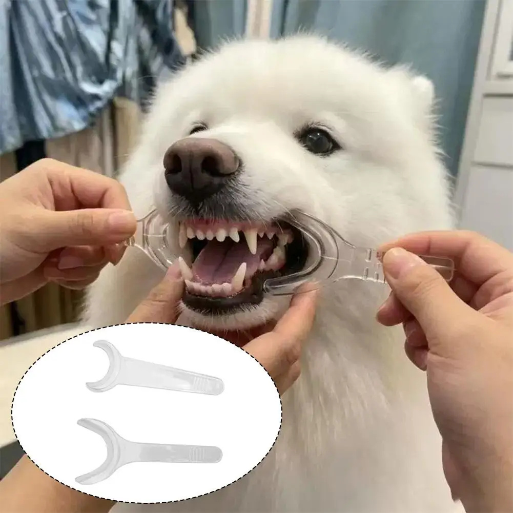 2Pcs Universal Pet Mouth Opener, Pet Toothbrushing Dental Cleaning Tool for Small to Medium‑Sized Cats and Dogs