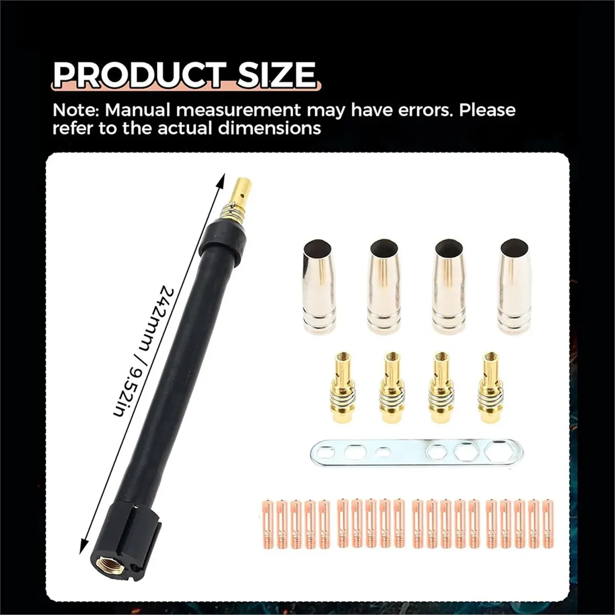 Home Tool 30PCS 360 Flexible Mig Welding Neck & 0.030