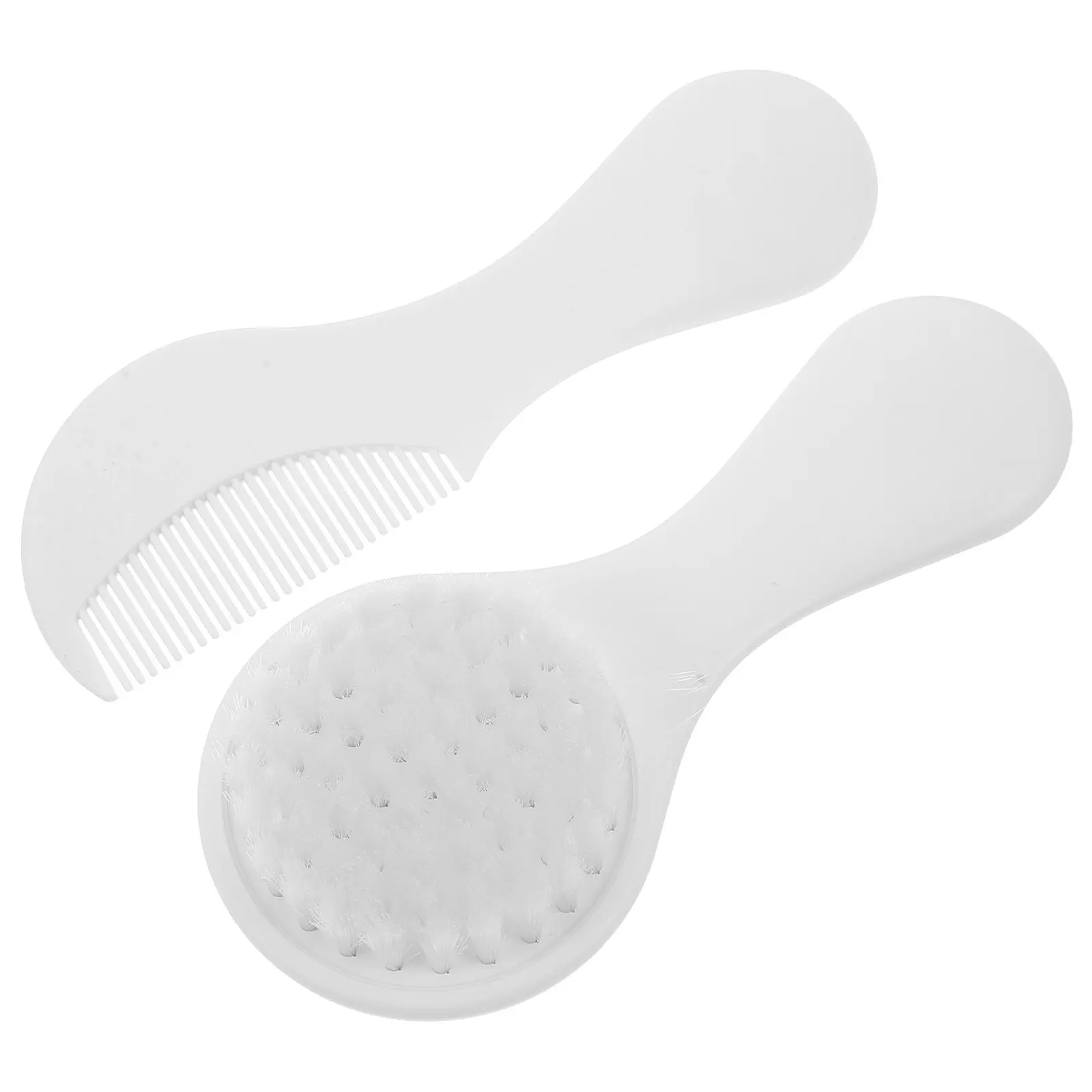 2Pcs Baby Hair Brush Soft Bristles Comb Set Newborn Toddler Cradle Cap Removal Gentle Scalp Massage Infant Hair Care