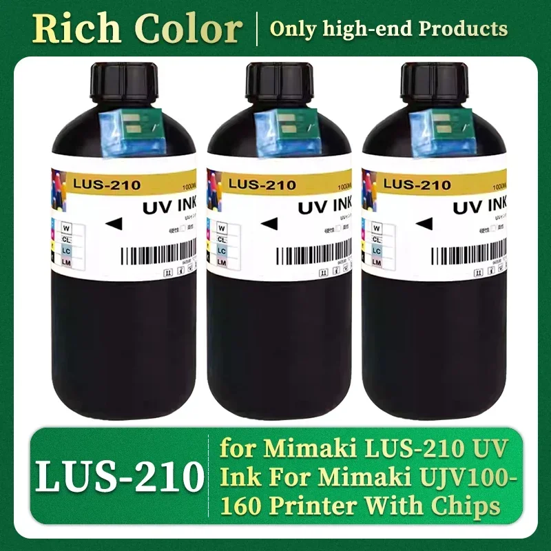 1L / 1000ML LUS-210 LUS210 Compatible Replace Ink UV Ink for Mimaki LUS-210 UV Ink For Mimaki UJV100-160 Printer With Chips