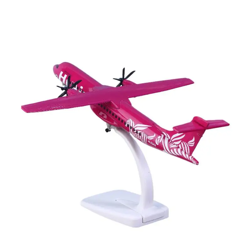 1 مجموعة دييكاست محاكاة طائرة نموذجية مع عجلات الهبوط الكورية مرحبا الخطوط الجوية ATR 20 سنتيمتر سبيكة معدنية طائرة طائرة #6