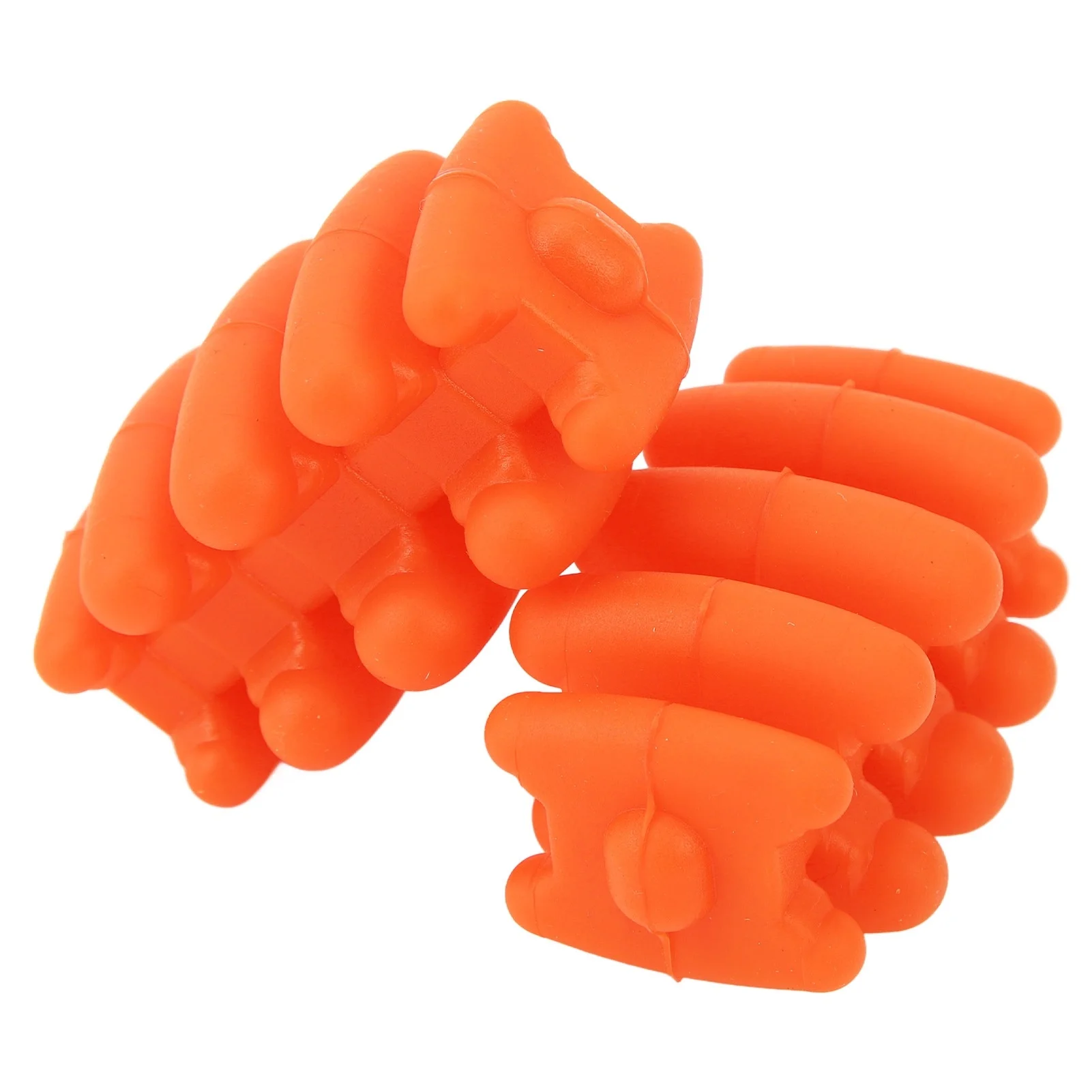 Archery Bow Limbs Stabilizer Silicone Universal Vibration Dampener Compound Bow Limbs Shock Absorber 2pcs Orange