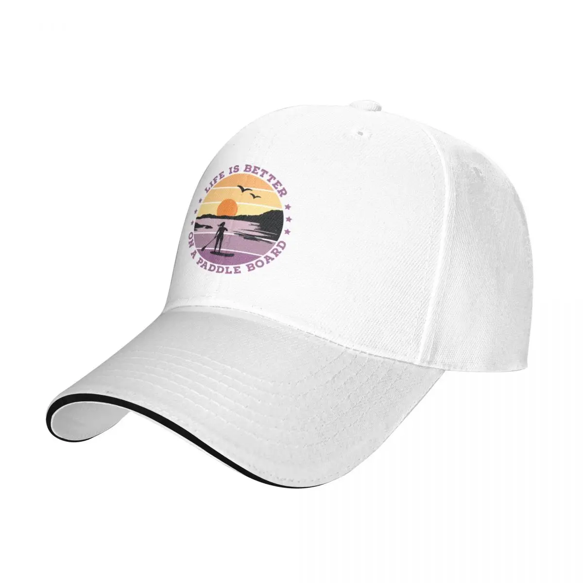 

SUP - Life is better on a paddle board (Women) Baseball Cap Icon Hat Baseball Cap tea Hat Mens Caps Women's