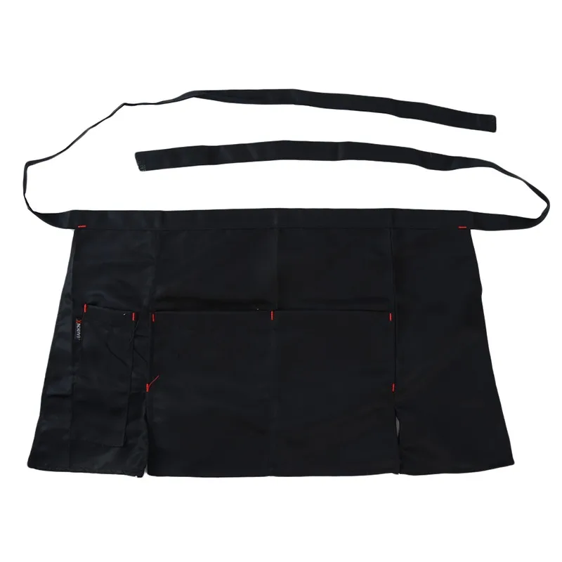 2024 Server Apron Waiter Waitress Tip Waist 2 Pocket Restaurant Coffe Dessert Shop Aprons Kitchen BBQ Cooking Hairdresser