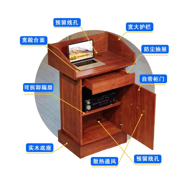 Lecture Desk Lecture Desk Hotel Solid Wood Consultation Guide Welcome Desk Command Training Reception Desk