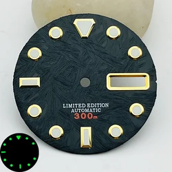 Nuevo Esfera de reloj de 28,5mm compatible con NH35 NH36 7S26 movimiento automático para SKX007 SKX009 SKX173 SRPD tortuga abulón atún Canne reloj de buceo