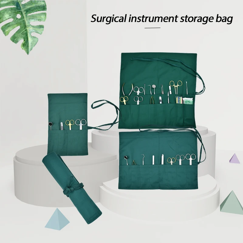 

Medical Instrument Bag Cloth Double-Layer Single Row Double Row Surgical Tool Sterilization Bag Storage Bag Disinfection Tool