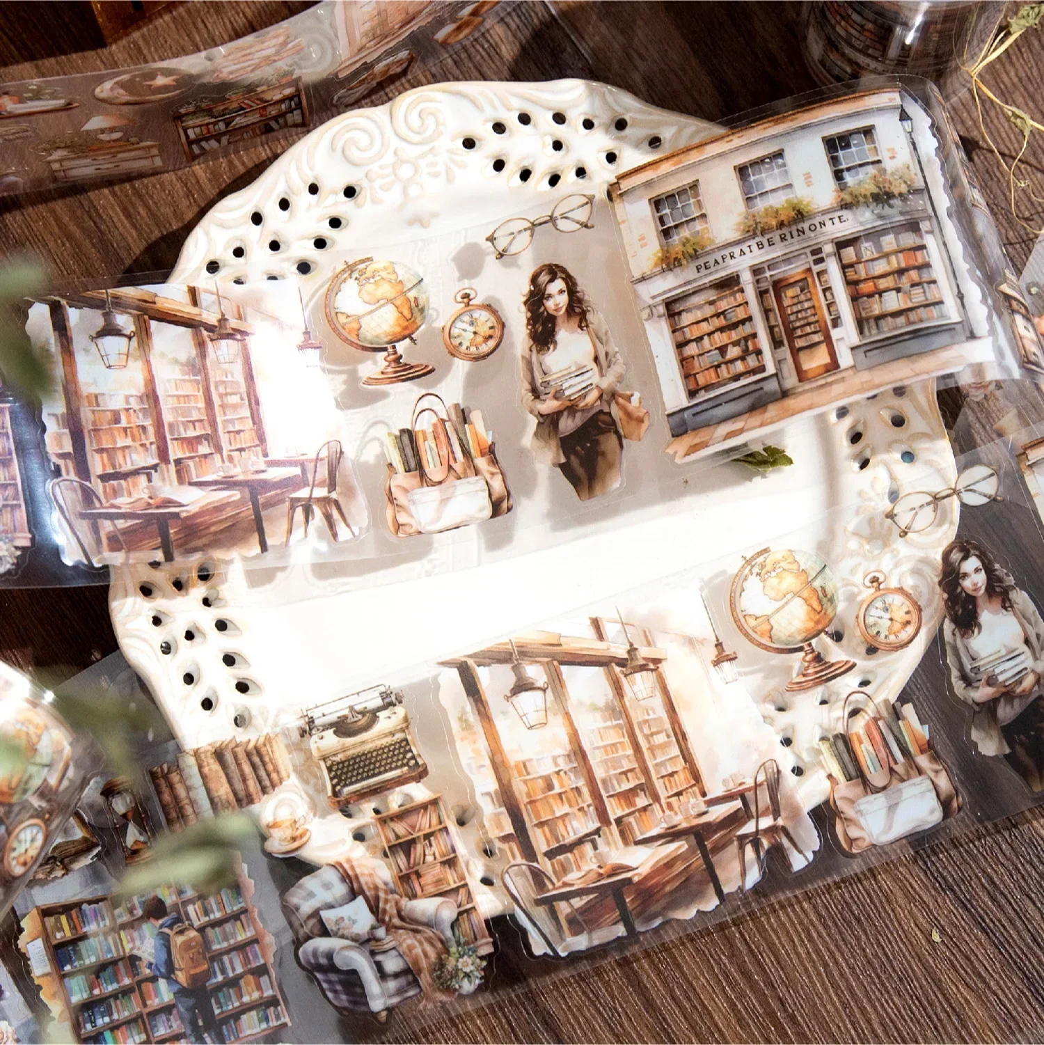 2M/Roll PET cartoon girl  supplies diary tape scrapbook stickers aesthetic decoration manual stationery image 4