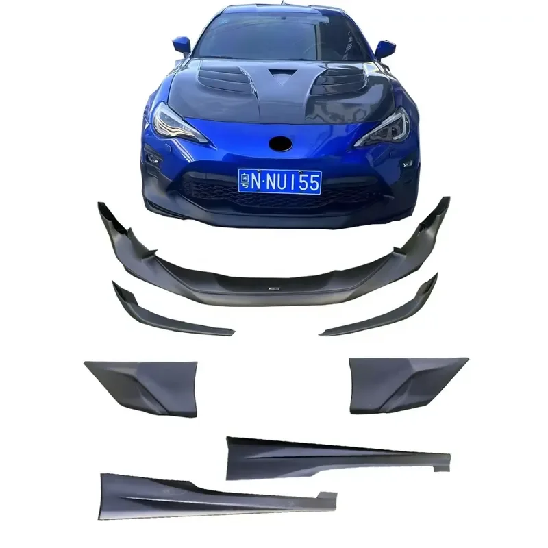 PP Front and Rear Lips for GT86 2013-2019 Bumpers with Side Skirts Body Kit Accessories