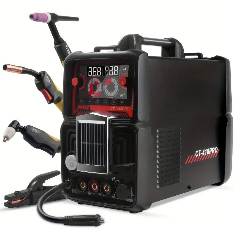 Plasma Cutter Welder Gas MIG/Gasless MIG/Lift TIG/Stick/CUT 5 In 1 Welding Machine With 110V/220V Dual Voltage