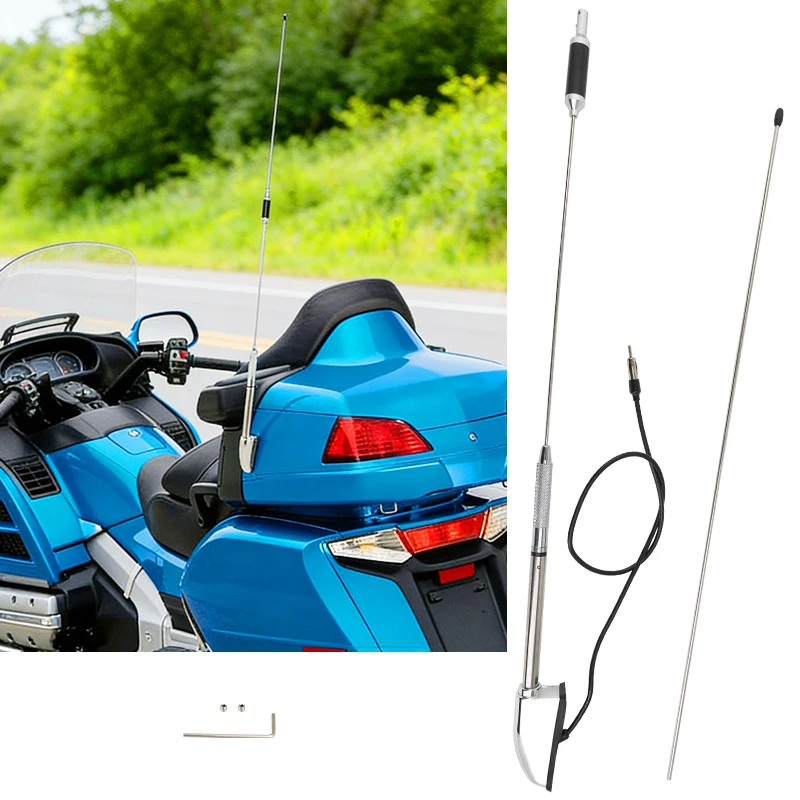 Motorcycle Antenna Audio Comfort Navi For Honda Glodwing Gl1800 GL1500 2001-2017