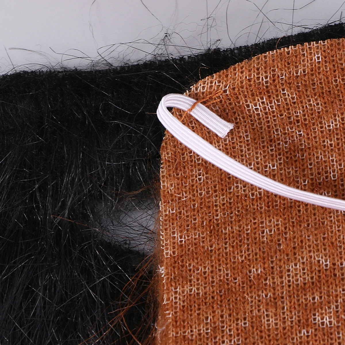 

2 Pcs Fake Beard Props Mustache Brown Holiday Costume Beards for Adults Moustaches