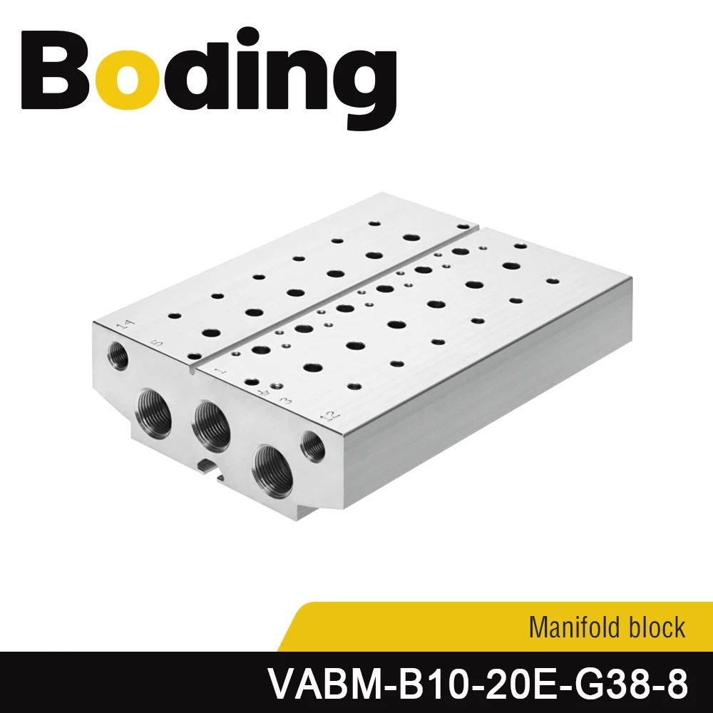 VABM-B10-20E-G38-8 Blocco collettore valvola base collettore pneumatico per elettrovalvole