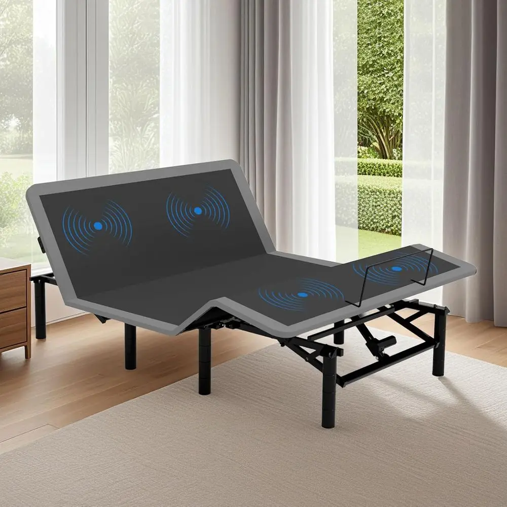 

Queen Size Electric Adjustable Bed with Massage, Zero Gravity, USB Ports & Height Adjustable Legs