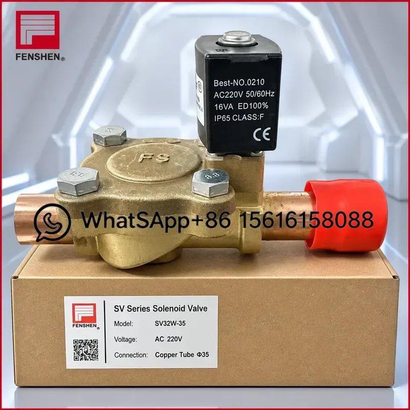 Original FENSHEN SV25W-28 Refrigeration Solenoid Valve Shanghai Fengshen Cold Storage Control Globe Valve for Freezer Cooling
