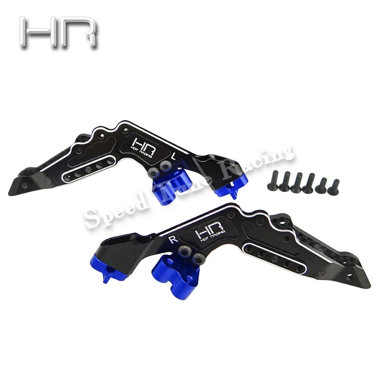 Hot Racing Graphite Anodized Rear Shock Mount 6061 Multi-Hole Replace LOS234002 for Losi Baja/Rock Rey 4WD