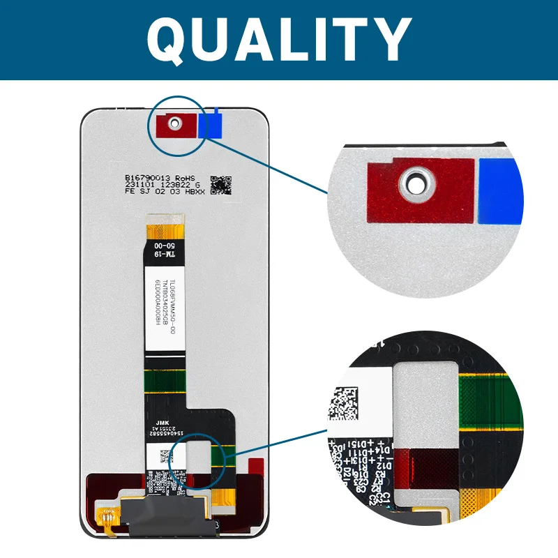 Wyświetlacz LCD do Xiaomi Redmi 12, przetestowany, wysokiej jakości ekran dotykowy z digitizerem, do wyświetlacza LCD Redmi 13, 23053RN02A 2404ARN45A 23053RN02Y — zdjęcie produktu 3